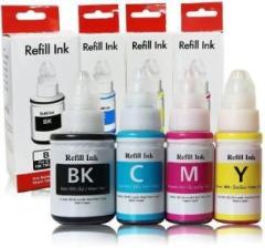 R C Print Ink for Canon GI790 G1000, G1010, G1100, G2000, G2002, G2010, G2012, G2100, G3000 Black + Tri Color Combo Pack Ink Bottle