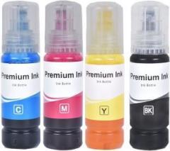 R C Print REFILL INK COMPATIBLE FOR EPSON 001/003 L3110, L3100, L3101, L3115, L3116, L3150L3151 Black + Tri Color Combo Pack Ink Bottle