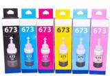 Realcart T673 Pack of 6 Ink Bottle Compatible Printer for L805, L800, L810, L850, L1800 Black + Tri Color Combo Pack Ink Bottle