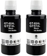 Salaar GT51/53XL Compatible Refill Ink for HP 310, 315, 319, 410, 415, 419, GT5810, GT5821 Black Twin Pack Ink Bottle