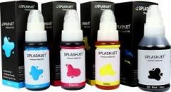 Splashjet Refill GI 790 Ink for Canon Pixma G2010, G2000, G3000 Black + Tri Color Combo Pack Ink Bottle