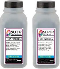 Superc 12A / Q2612A Refill Toner Powder 100Gms Pack Of 2 Black Ink Toner Powder