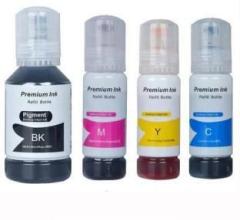 Verena 001 003 Refill Ink for Epson Black + Tri Color Combo Pack Ink Bottle