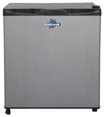 Rockwell 48 Litres Silver Mini Refrigerator With Direct Cool Technology Single Door Design, Energy Efficient, Compact Size Ideal For Home, Office, And Dorm Rooms