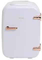 Vybe 4 Litres Mini Beauty Fridge /White:Portable Cosmetics Cooler & Warmer Thermoelectric AC/DC Car Mini Chiller. Store Face Mask/Serums, Moisturizers, Toners, Cream, Cosmetics