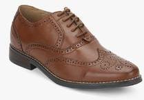 Bata Brown Oxford Brogue Formal Shoes 