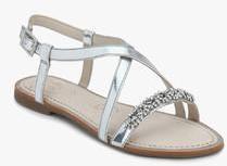 Clarks Silver Sandals women