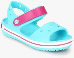 girls teal crocs