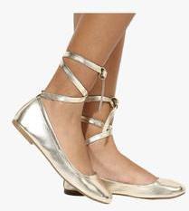 Dorothy Perkins Hallie Silver Tie Up Belly Shoes women