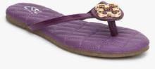 Esse By Esse Pelle Purple Flip Flops women