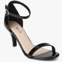 Black Ankle Strap Stilettos for women 