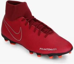 Nike Phantom Vsn Club Maroon Football Shoes men
