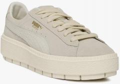 Puma Off White Platfrom Trace Animal Suede Sneakers women