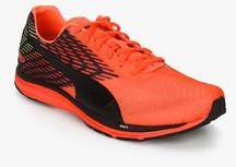 puma orange running shoes