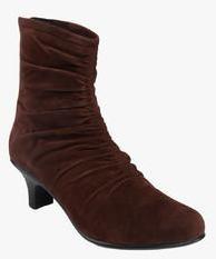 Shoe Bazar Ankle Length Brown Boots women