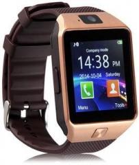 Wokit DZ09 304 Bluetooth with Built in Sim card and memory card slot Compatible with All Android Mobiles Brown Smartwatch