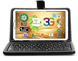 Ikall N9 Dual Sim Calling Tablet With Keyboard White