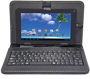 IKALL Unic U1 Dual Sim Calling Tablet With Keyboard Case Cover Black