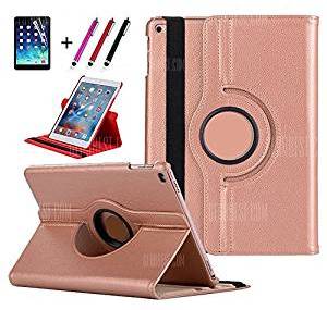 Perfect SHOPO Degree Rotating Flip Case Cover for Apple New iPad 2017 9.7 inch