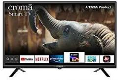 Croma 32 inch (80 cm) Certified CREL7370 (Black) (2021 Model) Smart Android HD Ready LED TV