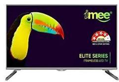 Imee 32 inch (80 cm) with SRS Surround Sound BEE 4 Star Rated Energy Efficient (Silver Colour) (Elite, Steel Grey, 32 ) Smart Android Smart HD LED TV