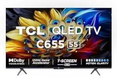 Tcl 55 inch (139 cm) Google 55C655 (Black) Smart 4K Ultra HD QLED TV