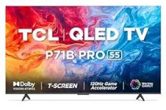 Tcl 55 inch (139 cm) Google 55P71B Pro (Black) Smart 4K Ultra HD QLED TV
