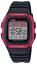 Casio Digital Pink Dial Unisex's Watch W 96H 4AVDF D176