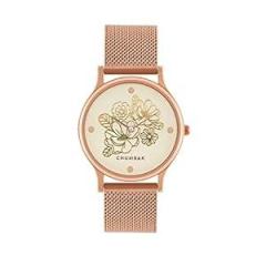 Chumbak Round Dial Analog Watch for Women|Forest Jade Collection| Stainless Steel Strap|Gifts for Women/Girls/Ladies |Stylish Fashion Watch for Casual/Work