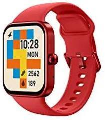Fastrack Fastrack reflex Vox Rectangle Unisex Smart Watch activity tracker Full touch, color display, Heart rate monitor, silicone strap and up to 10 days battery life 38072AP04 Flaming Red