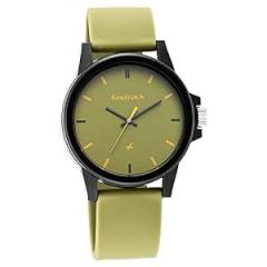 Fastrack Silicone Analog Green Dial Unisex Adult Watch 68012Pp13, Green Band