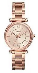 Fossil Analog Rose Gold Dial Women's Watch ES4301