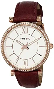 Fossil Carlie Analog Silver Dial Women's Watch ES4428
