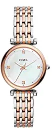 Fossil Carlie Analog White Dial Women's Watch ES4431