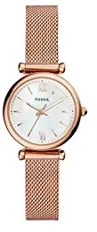 Fossil Carlie Analog White Dial Women's Watch ES4433