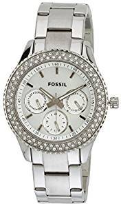 Fossil End of season Stella Analog Silver Dial Women's Watch ES2860
