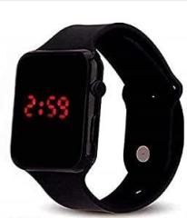 Generic Digital Black Dial Led Watch for Kids Unisex Gift Digital Watch for Boys & Girls