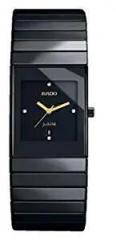 Generic Shree Designing Watch Ceramica Unisex Watch Black Dial Black Colored Strap