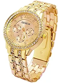Analogue Gold Dial Women's Watch GNV01