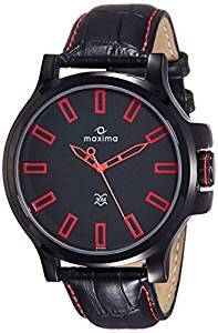 Maxima Analog Black Dial Men's Watch 28283LMGB