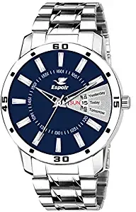 Mens ESP12457 Analog Blue Dial Watch