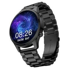 Noise Halo Plus 1.46 inch Super AMOLED Display Elite Smart Watch, Bluetooth Calling, Stainless Steel Build, Always on Display, Upto 7 Days Battery Elite Black