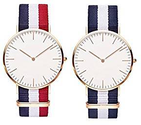 Om Designer Analog White Dial Unisex Watch Pack Of 2 DW Watch @ Lowest Price