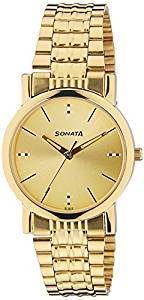 Sonata Analog Gold Dial Men's Watch NF7987YM06CJ