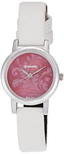 Sonata Analog Pink Dial Women's Watch 8976SL03J