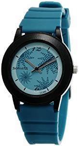 Sonata Fashion Fibre Analog Turquoise Dial Women's Watch NF8992PP01J