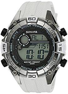 Sonata Ocean Series III Digital Grey Dial Unisex Watch 77026PP02J