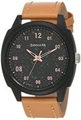 Sonata Volt+ Analog Black Dial Men's Watch NM77086PL01 / NL77086PL01/NP77086PL01W
