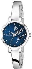 SWISSTONE Analog Stainless Steel Silver Plated Women's Watch Blue Dial Silver Colored Strap .