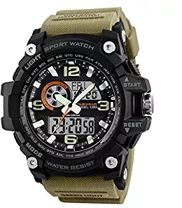 Timewear Military Series Analogue Digital Black Dial Watch For Men & Boys 12121283